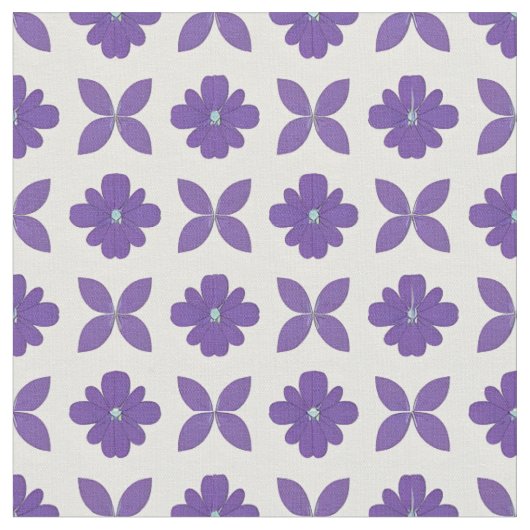 Lila Blumen mit hellem Hintergrund Stoff (Nahaufnahme)