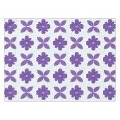 Lila Blumen mit hellem Hintergrund Tischdecke (Vorderseite (Horizontal))