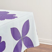 Lila Blumen mit hellem Hintergrund Tischdecke (Beispiel)