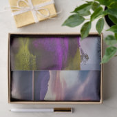 Lila Blumen Moon und Seeblick Seidenpapier (Geschenk)