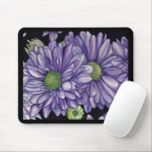 Lila Blumen Mousepad (Mit Mouse)