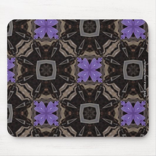 Lila Blumen Mousepad (Vorne)