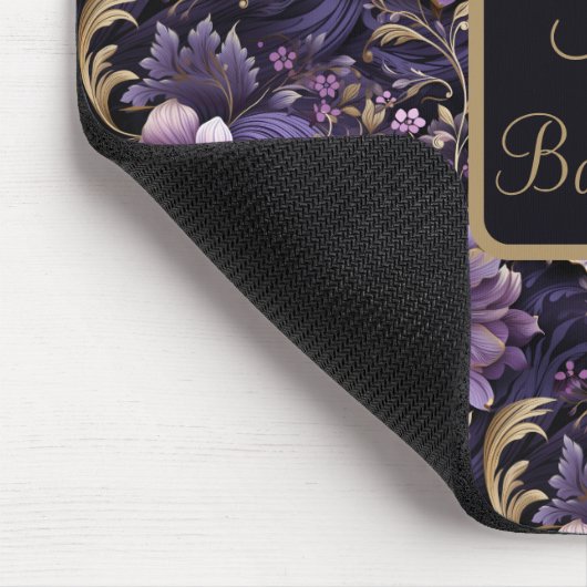 Lila-Blumen Mousepad (Ecke)
