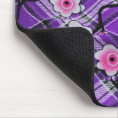 Lila Blumen Mousepad (Ecke)