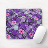 Lila Blumen Mousepad (Mit Mouse)