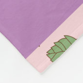 Lila Blumen, Muster von Blume, Ihr Name Fleecedecke (Ecke)