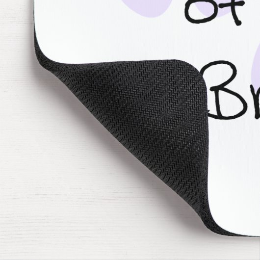 Lila Blumen-Mutter der Braut Mousepad (Ecke)