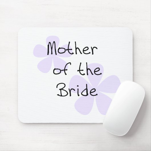 Lila Blumen-Mutter der Braut Mousepad (Mit Mouse)