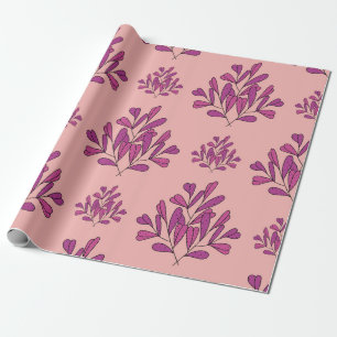 Lila Blumen nahtlos Vintag wiederholt Backgrob Geschenkpapier