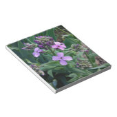Lila Blumen Notizblock (angewinkelt)