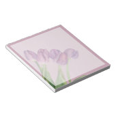 Lila Blumen Notizblock (angewinkelt)