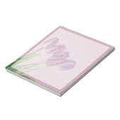 Lila Blumen Notizblock (Rotiert)