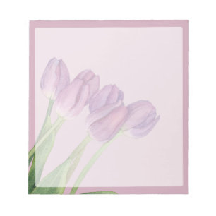 Lila Blumen Notizblock