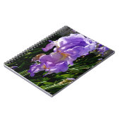 Lila Blumen Notizblock (Linke Seite)