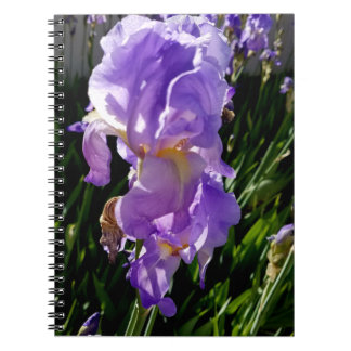 Lila Blumen Notizblock