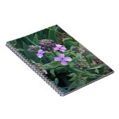 Lila Blumen Notizblock (Rechte Seite)