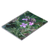 Lila Blumen Notizblock (Linke Seite)