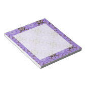 Lila Blumen Notizblock (angewinkelt)