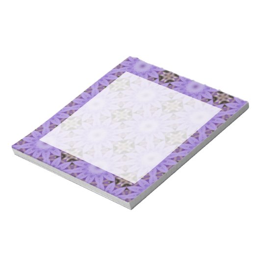 Lila Blumen Notizblock (Rotiert)