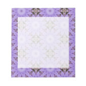 Lila Blumen Notizblock (Vorderseite)