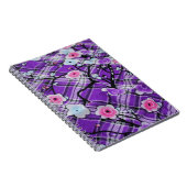Lila Blumen Notizblock (Rechte Seite)