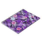 Lila Blumen Notizblock (Linke Seite)