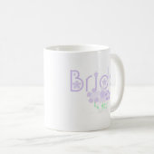 Lila Blumen-Pastellbraut Kaffeetasse (VorderseiteRechts)