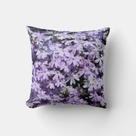 Lila Blumen (Phlox) Kissen