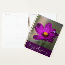 Lila-Blumen-Planer Planer