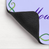 Lila Blumen-Rebe Mousepad (Ecke)
