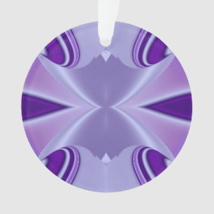 Lila-Blumen-Regenbogen-Träume Ornament