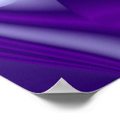 Lila-Blumen-Regenbogen-Träume Poster (Ecke)