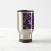 Lila Blumen Reisebecher (Mittel)