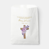 Lila-Blumen-Samenpäckchen im Trauerbeutel Geschenktütchen (Vorderseite)