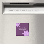 Lila Blumen Save-the-Date Magnet (In Situ (Geschirrspüler))