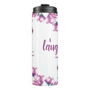 Lila Blumen Schwägerin-Geschenk Lustiger Spruch Thermosbecher