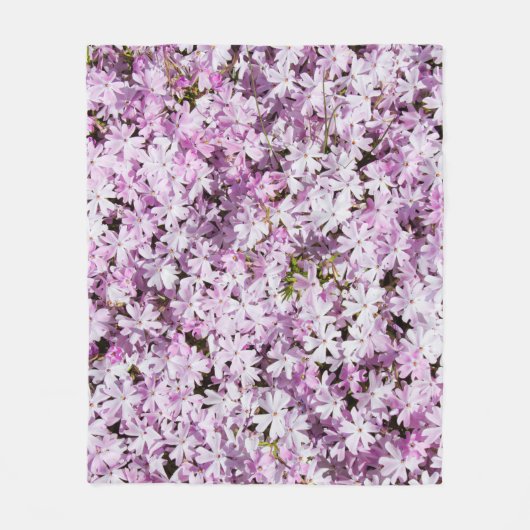 Lila Blumen Sommer blüht frischer Hintergrund Fleecedecke (Vorderseite)
