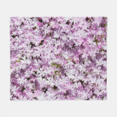 Lila Blumen Sommer blüht frischer Hintergrund Fleecedecke (Vorderseite (Horizontal))