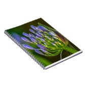 Lila Blumen Spiral Foto Notizbuch Notizblock (Rechte Seite)