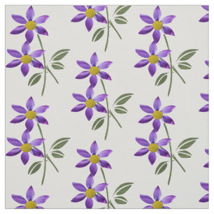 Lila-Blumen-Stoff & Basteln Stoff