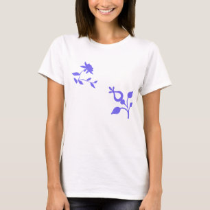 lila Blumen T-Shirt