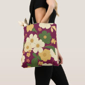 Lila Blumen-Tasche Tasche (Von Nahem)