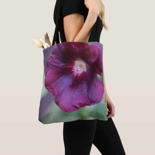 Lila Blumen-Tasche Tasche (Von Nahem)