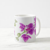 Lila Blumen-Tasse Christinas Kaffeetasse (VorderseiteRechts)