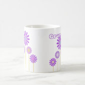 Lila Blumen-Tasse für Großmutter Kaffeetasse (Mittel)