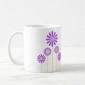 Lila Blumen-Tasse für Großmutter Kaffeetasse (Links)