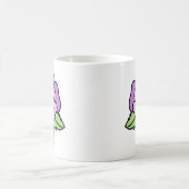 Lila-Blumen-Tasse Kaffeetasse (Mittel)