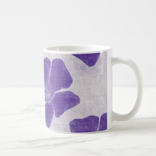 Lila Blumen-Tasse Kaffeetasse (Rechts)