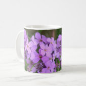 Lila Blumen-Tasse Kaffeetasse (Vorderseite Links)