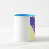 Lila Blumen-Tasse Tasse (Zentrum)